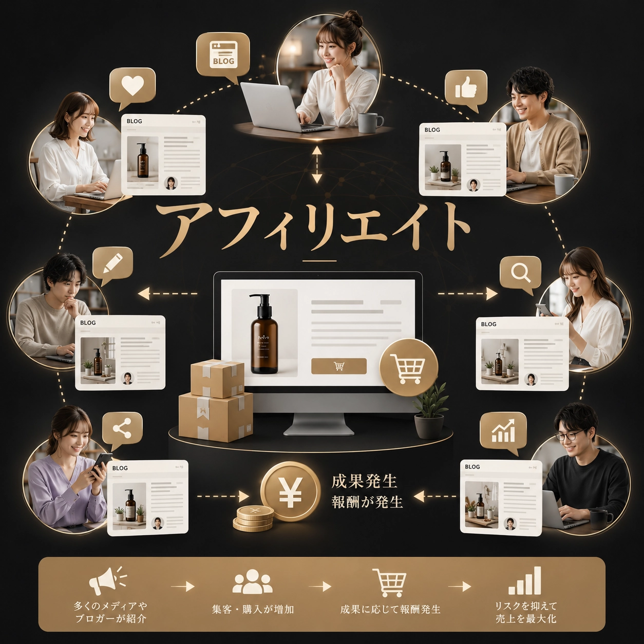 アフィリエイトを活用してEC集客